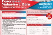 PMB Gelombang II Tahun Akademik 2022/2023