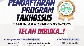 Materi brosur Takhossus Baru 2024-2025