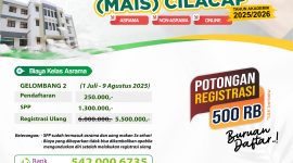 PMB 2025 – 2026 Gelombang 2 (Detail Aktifitas Penunjang) – Biaya Kelas ASRAMA