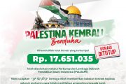 Donasi “Palestina Kembali Berduka” Ditutup