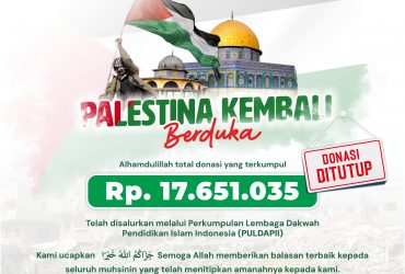 Donasi “Palestina Kembali Berduka” Ditutup