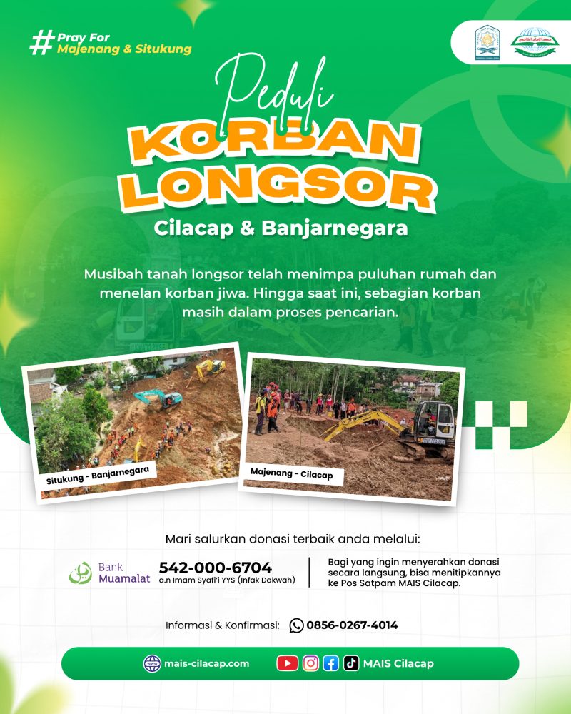 PEDULI KORBAN LONGSOR: CILACAP (MAJENANG) & BANJARNEGARA